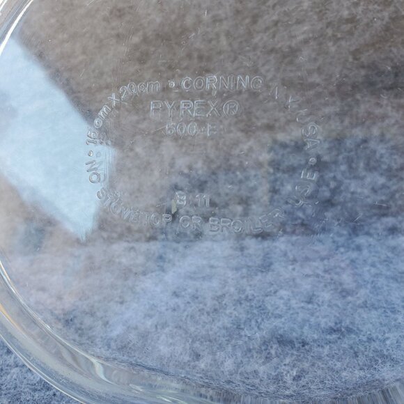 Vintage Corning Pyrex 600-B Clear Glass Pumpkin-Shaped Baking Dish Thanksgiving - Picture 5 of 7